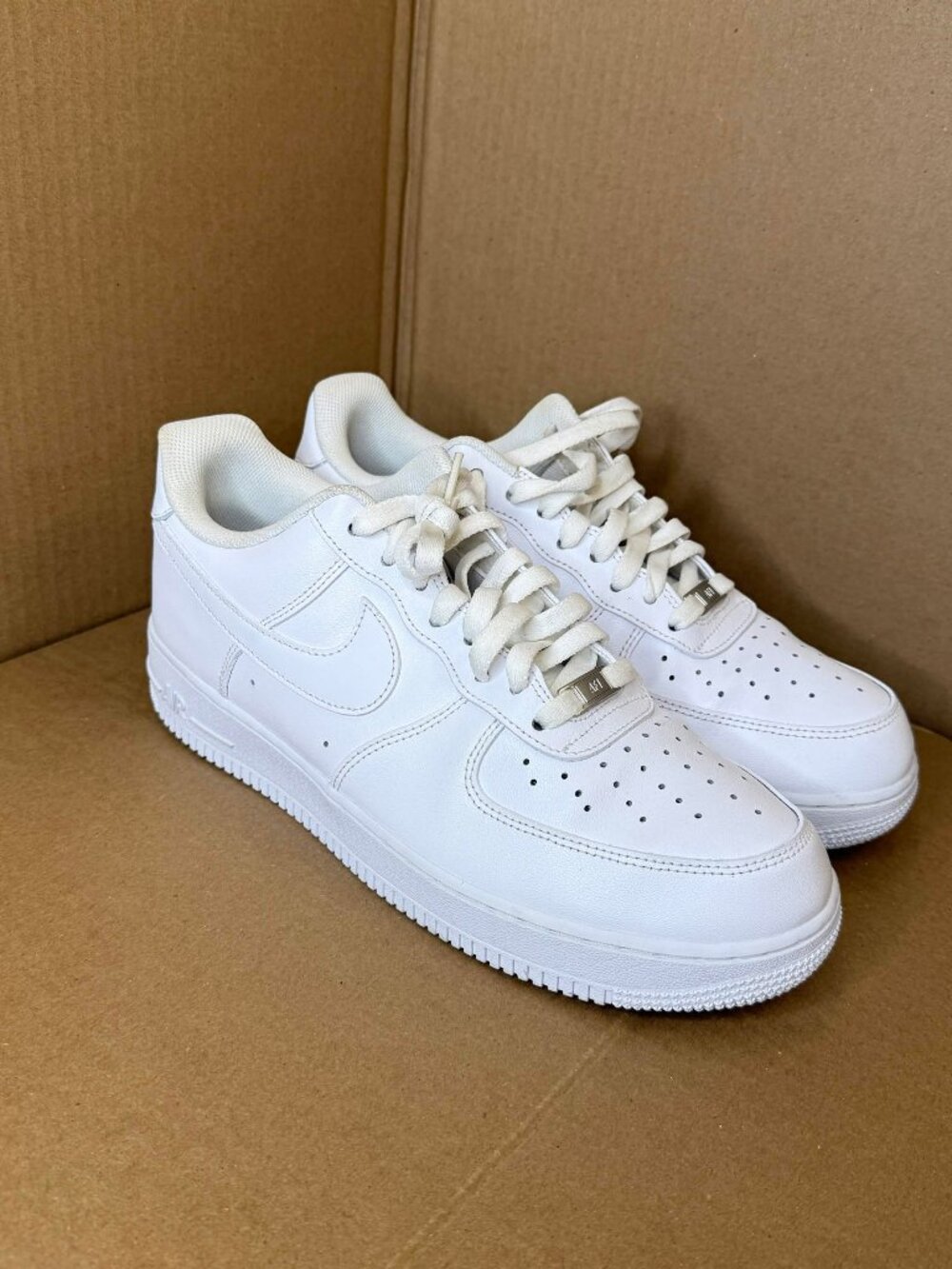 Nike Air Force 1 '07 Triple White - Men's Size 10.5